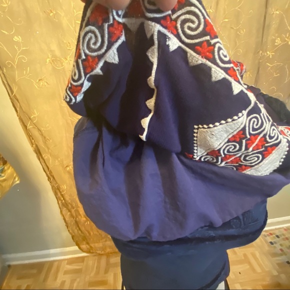 Jade S Small Embroidered Cotton Boho Tank Top - Picture 10 of 10